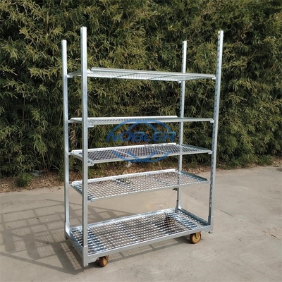Ruedas de goma Trolley de flores danés Capa de chapa de metal impermeable y duradero para un fácil transporte