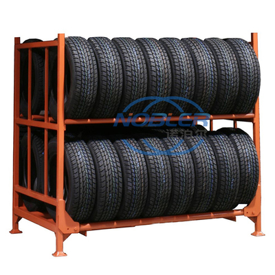 Estante resistente plegable comercial del neumático del camión del OEM para el almacenamiento del neumático