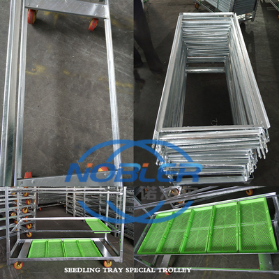 Trolley de plantas danés galvanizado en caliente para la logística de flores moderna