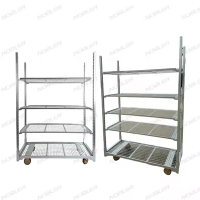 Tratamiento de la superficie del carro de flores holandés duradero galvanizado por inmersión en caliente malla metálica fácil de montar