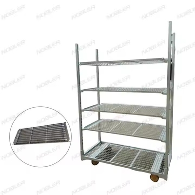 Tratamiento de la superficie del carro de flores holandés duradero galvanizado por inmersión en caliente malla metálica fácil de montar