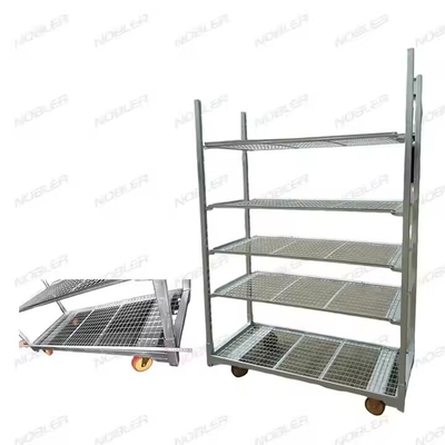 Tratamiento de la superficie del carro de flores holandés duradero galvanizado por inmersión en caliente malla metálica fácil de montar