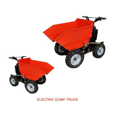 Capacidad de carga de 300 kg mini dumper eléctrico con ajuste de 4 velocidades, diseño conveniente y que ahorra esfuerzo