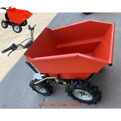 Capacidad de carga de 300 kg mini dumper eléctrico con ajuste de 4 velocidades, diseño conveniente y que ahorra esfuerzo