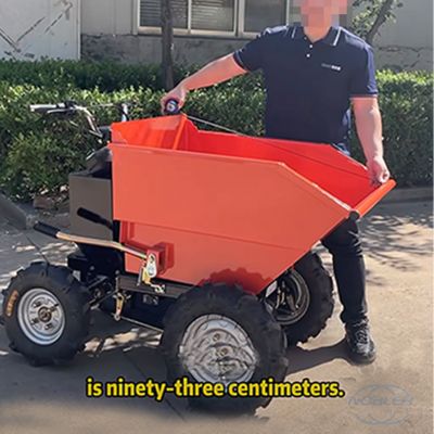 Eficientes cuatro llantas versátiles mini camión de descarga eléctrica